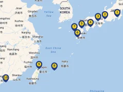 Mapa plavby