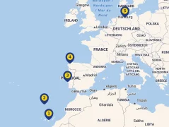 Mapa plavby