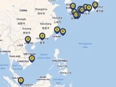 Mapa plavby