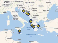 Mapa plavby
